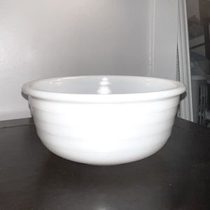 Milk glass large bowl